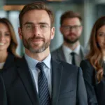 A modern depiction of lawyers in Fortitude Valley's vibrant legal scene.